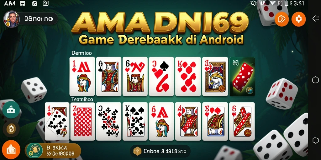 Tampilan gameplay seru dalam AMAN69 yang penuh strategi Domino.