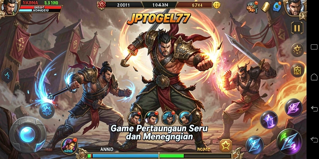 Tangkapan layar JPTOGEL77 menampilkan intensitas pertempuran yang seru di medan perang.