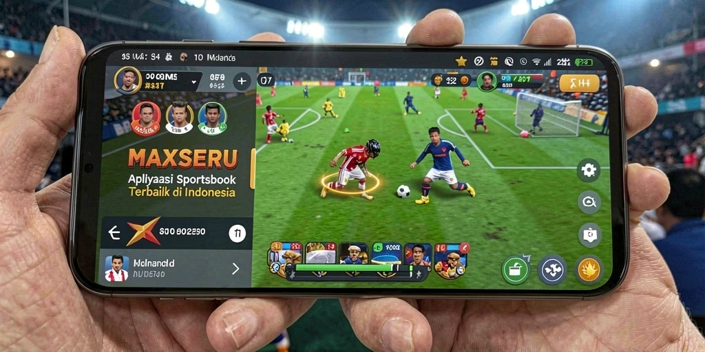 Tampilan gameplay menarik dari aplikasi Sportsbook MAXSERU.