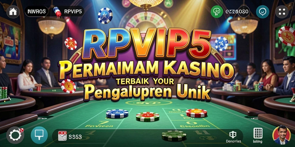Tampilan gameplay menarik dari RPVIP5 yang menampilkan berbagai permainan Kasino.