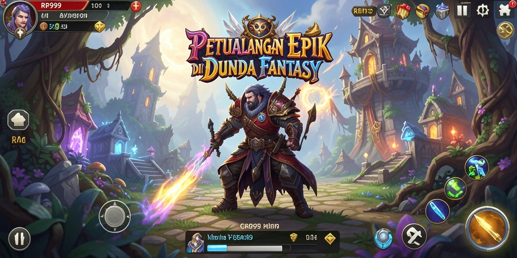 Gameplay seru dalam dunia RPG yang luas dan menakjubkan.
