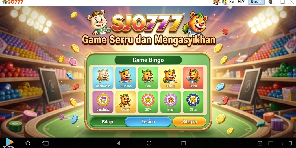 Tampilan gameplay SJO777 yang seru dan interaktif.