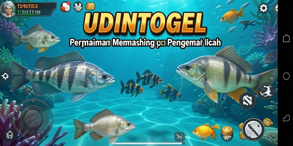 Tangkapan ikan yang spektakuler dalam gameplay UDINTOGEL.